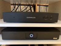 Lejonklou Sagatun pre amplifier with the Purify Class D Power amplifier