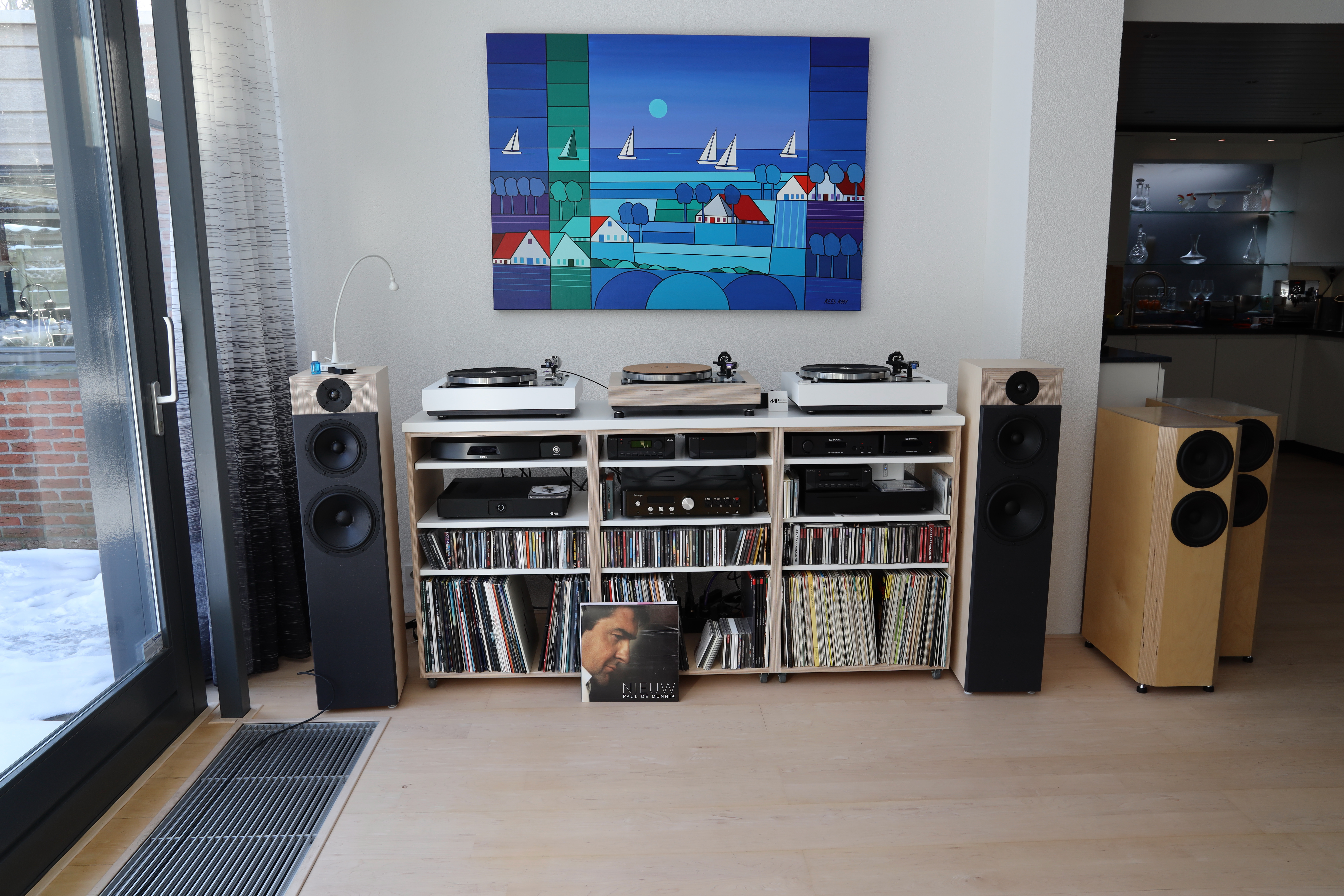 My three renovated Thorens TD160 on a row