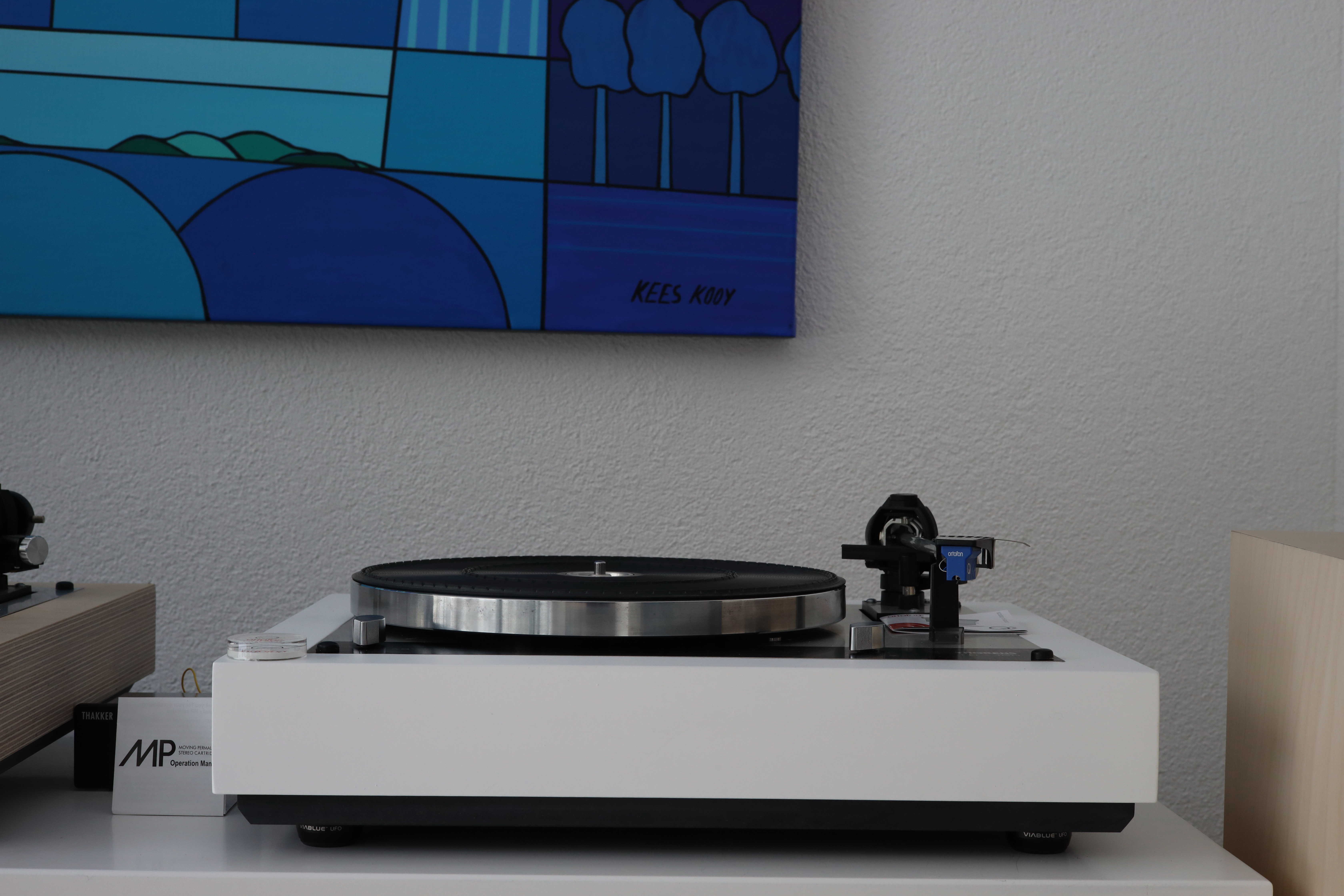 Thorens TD160 with MDF plinth and Ortofon cartridge.